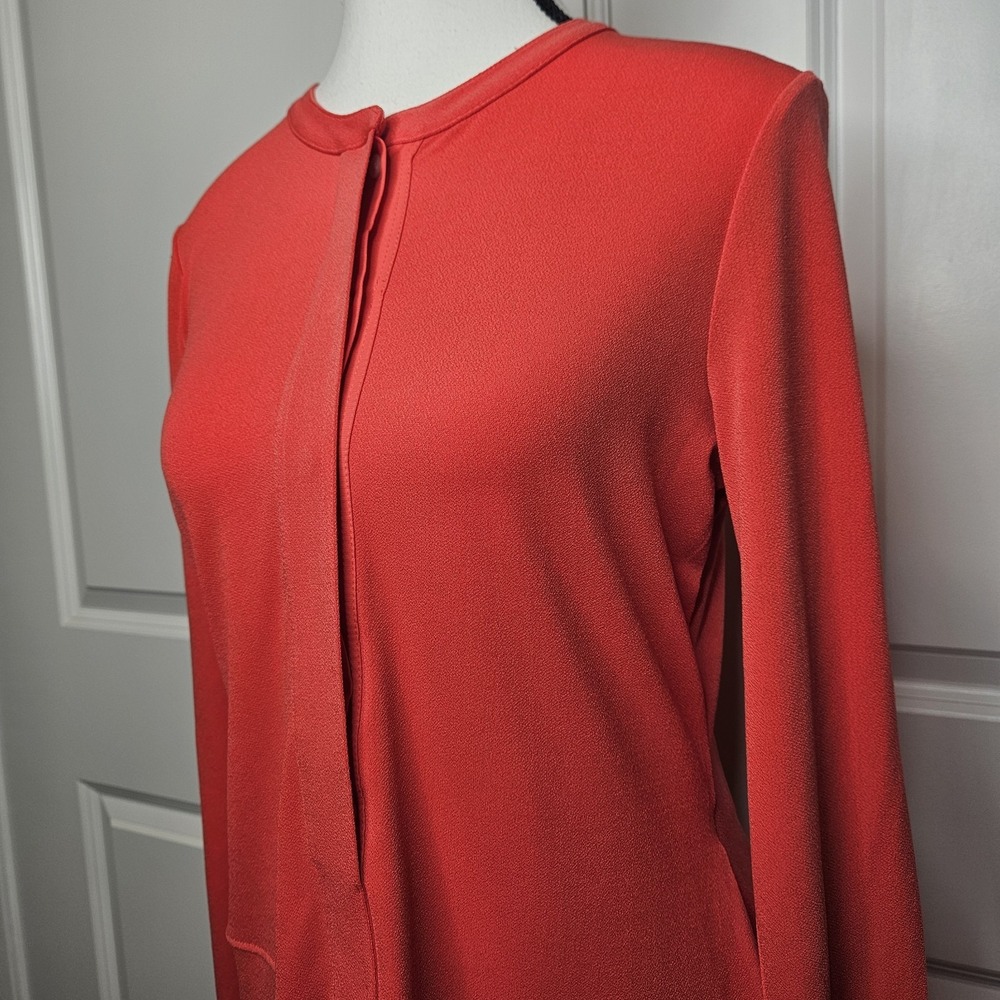 Ralph Lauren Women's Crepe Jersey Tunic Size Small Orange Contemporary